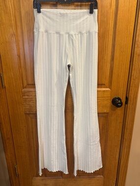 Offline by Aerie OG Groove Flare Legging Soft Oat Hi-Rise, Long Inseam, Large